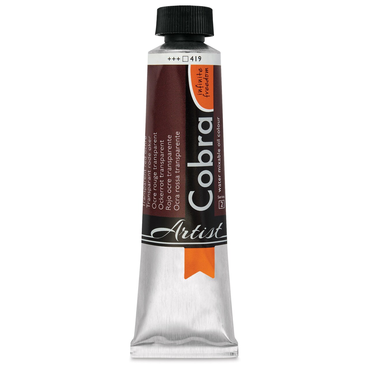 Cobra Artist Water Mixable Oil Paint - Transparent Red Ochre, 40 ml tube